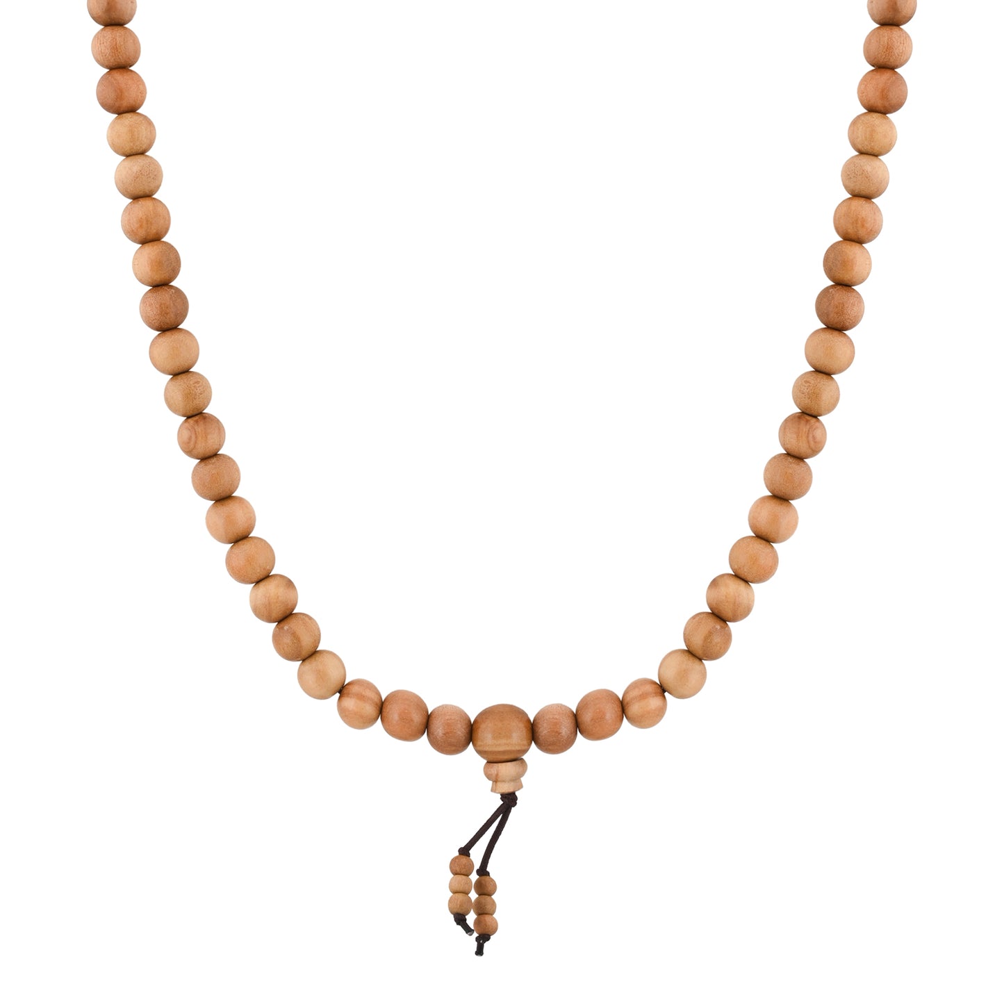 Naturalis  Sandalwood Mala / Natural Sandalwood Rosary / Sandalwood Mala Original / Chandan Mala / Pure Chandan Mala / Chandan Mala Original (Bead Size: 6mm, 7mm, 8mm, 10mm)