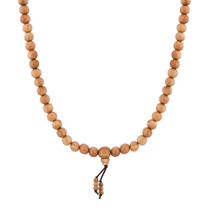 Naturalis  Sandalwood Mala / Natural Sandalwood Rosary / Sandalwood Mala Original / Chandan Mala / Pure Chandan Mala / Chandan Mala Original (Bead Size: 6mm, 7mm, 8mm, 10mm)