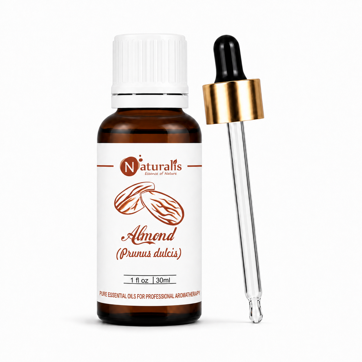 Naturalis 100% pure Sweet Almond Oil, cold-pressed unrefined carrier oil — alternate view