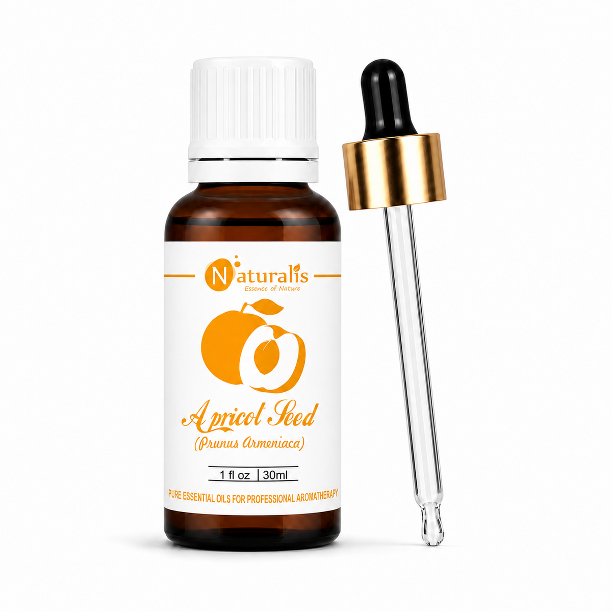 100% Pure Apricot Kernel Oil – Cold-Pressed Carrier Oil, Unrefined