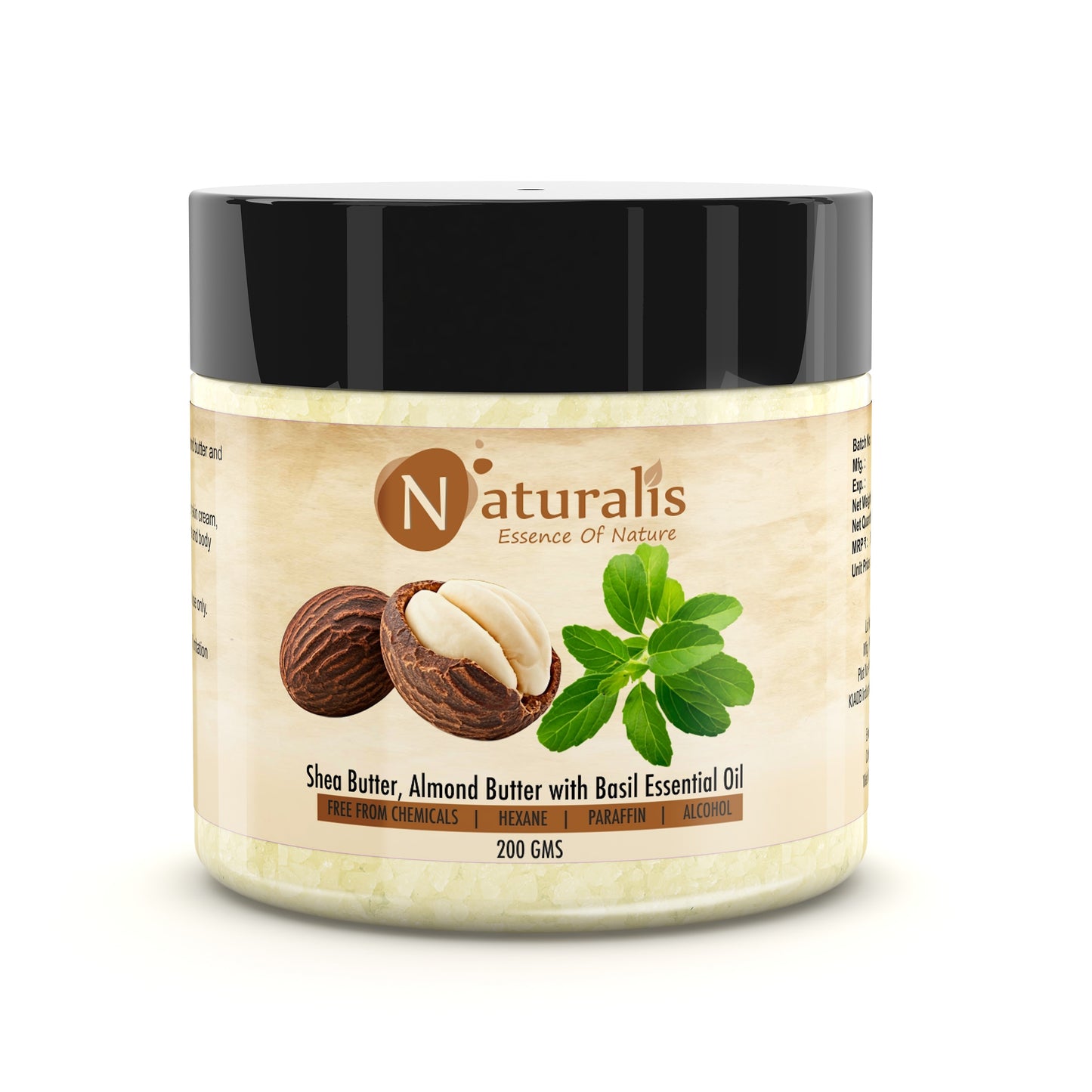Naturalis Shea Butter | Unrefined Shea Butter 200gms | Body Butter | Deep Hydration, Soft Skin, Nourished Glow & Smooth, Revitalized Skin