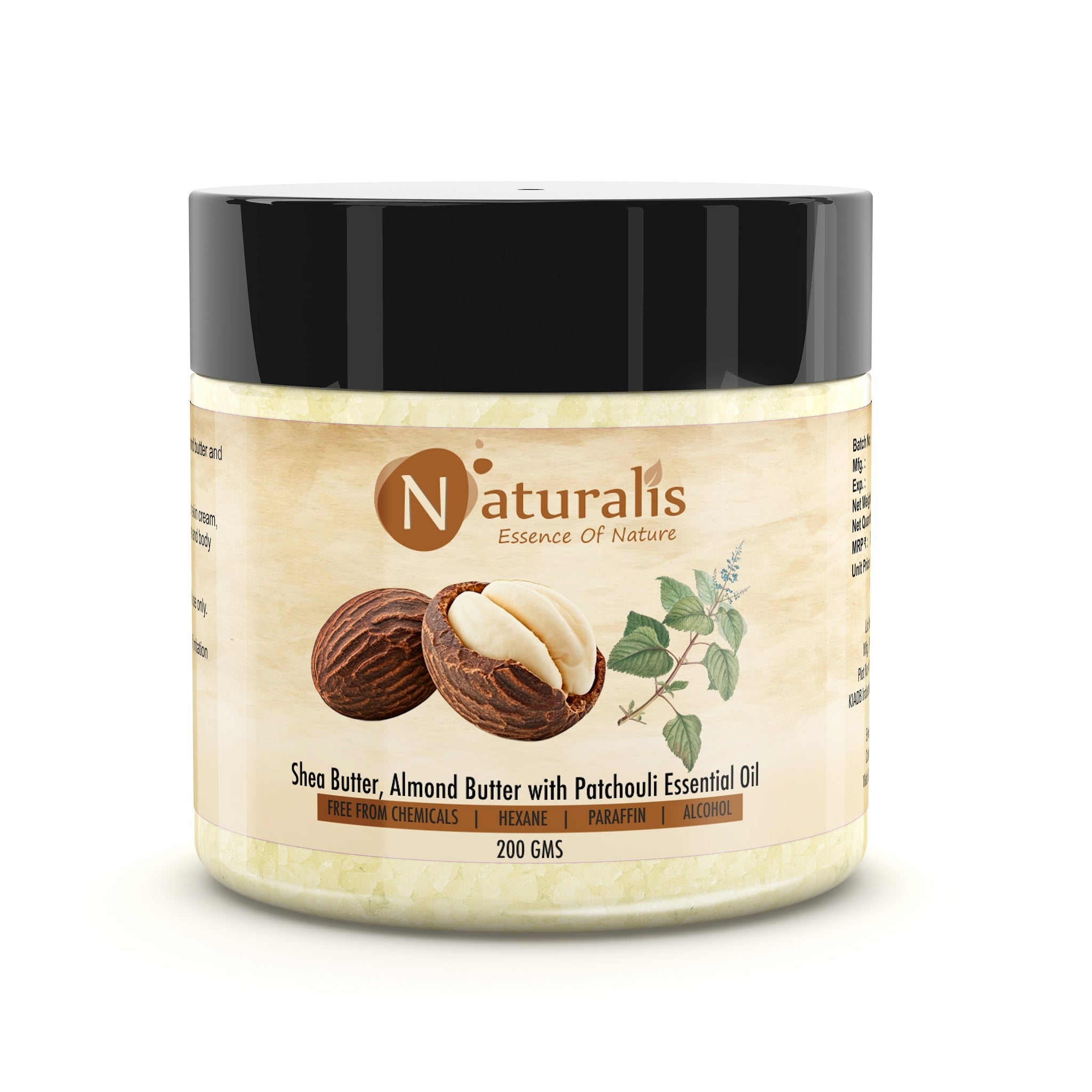 Naturalis Shea Butter | Unrefined Shea Butter 200gms | Body Butter | Deep Hydration, Soft Skin, Nourished Glow & Smooth, Revitalized Skin