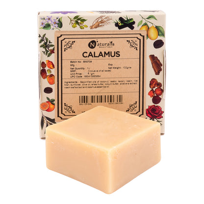 Hand-Milled Luxury Calamus Solid Soap Bar, Made using century old Cold Process Method 100gms