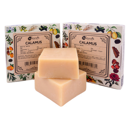 Hand-Milled Luxury Calamus Solid Soap Bar, Made using century old Cold Process Method 100gms