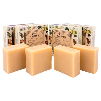 Hand-Milled Luxury Calamus Solid Soap Bar, Made using century old Cold Process Method 100gms