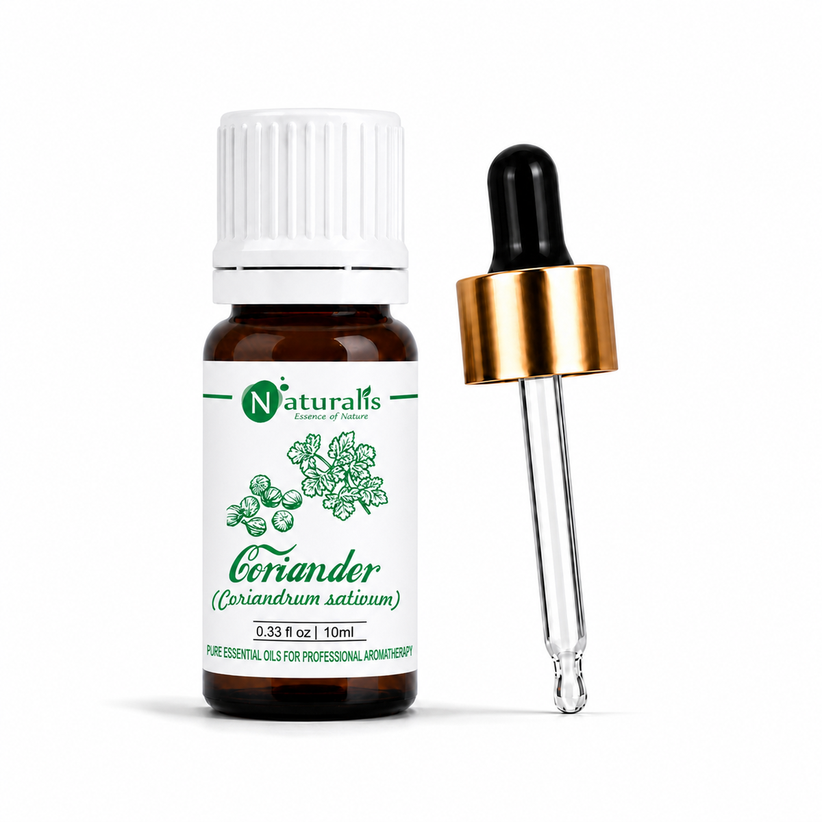 Naturalis 100% pure Coriander Essential Oil (Coriandrum sativum), therapeutic grade — alternate view