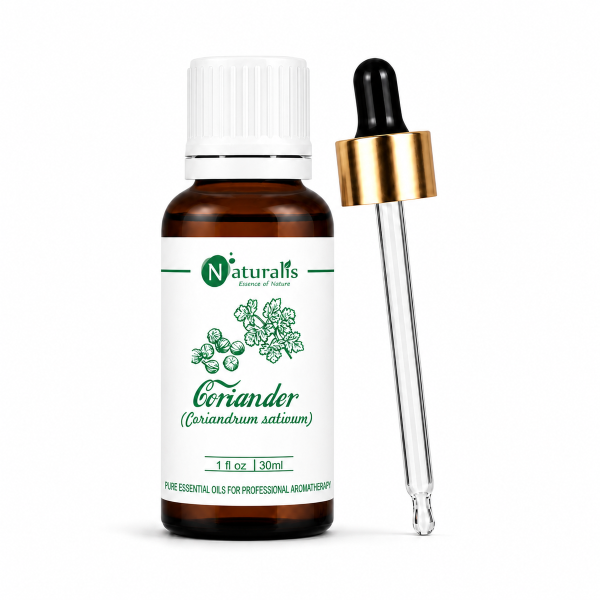 Naturalis coriander oil from Coriandrum sativum for aromatherapy — additional view