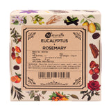 Hand-Milled Luxury Eucalyptus and Rosemary Solid Soap Bar, Made using century-old Cold Process Method - 100gms