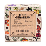 Hand-Milled Luxury Geranium Solid Soap Bar, Made using century-old Cold Process Method - 100gms