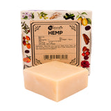 Hand-Milled Luxury Hemp Solid Soap Bar, Made using century-old Cold Process Method - 100gms