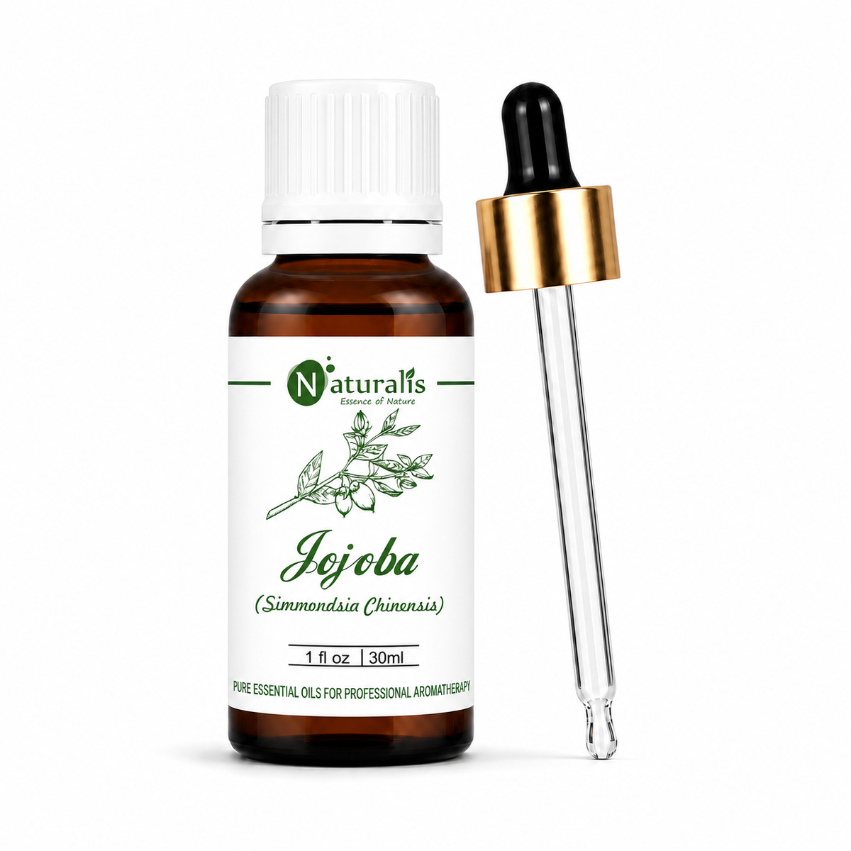 Naturalis jojoba carrier oil for dilution and blending — close-up