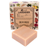 Hand-Milled Luxury Lavender Solid Soap Bar, Made using century-old Cold Process Method - 100gms