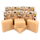 Hand-Milled Luxury Lemon Solid Soap Bar | Cold Process Soap | triple butter handmade soap- 100gms