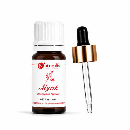 Naturalis myrrh oil for aromatherapy and home use — close-up