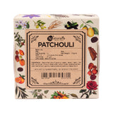 Hand-Milled Luxury Patchouli Solid Soap Bar, Made using century-old Cold Process Method - 100gms