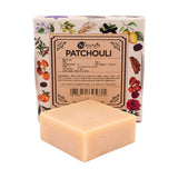 Hand-Milled Luxury Patchouli Solid Soap Bar, Made using century-old Cold Process Method - 100gms