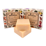 Hand-Milled Luxury Patchouli Solid Soap Bar, Made using century-old Cold Process Method - 100gms