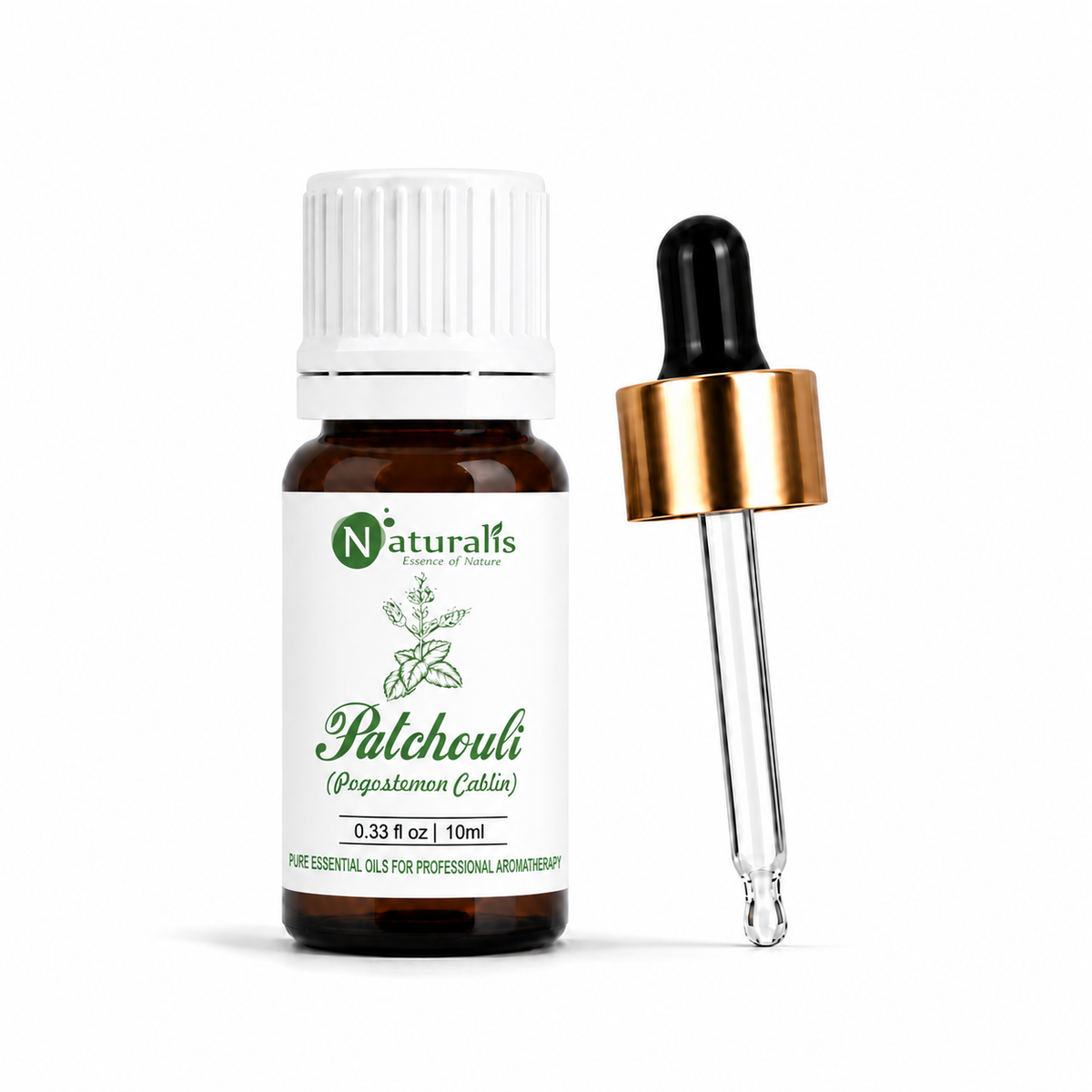 Naturalis 100% pure Patchouli Essential Oil (Pogostemon cablin), therapeutic grade — alternate view