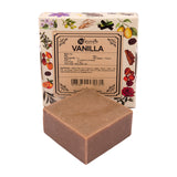 Hand-Milled Luxury Vanilla Solid Soap Bar, Made using century-old Cold Process Method - 100gms