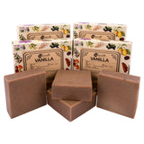 Hand-Milled Luxury Vanilla Solid Soap Bar, Made using century-old Cold Process Method - 100gms