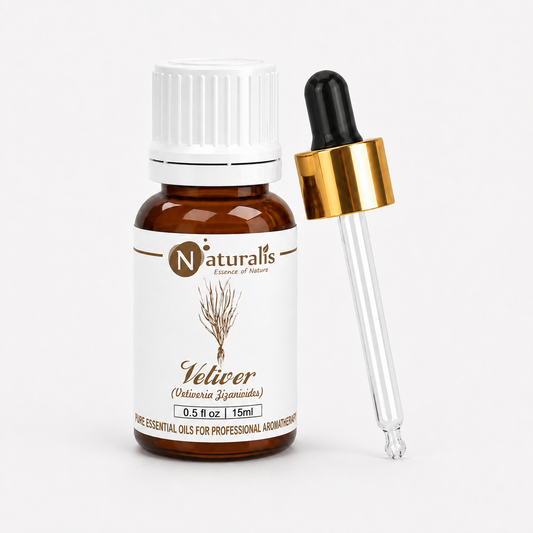 Naturalis 100% pure Vetiver Essential Oil (Vetiveria zizanioides), therapeutic grade — alternate view