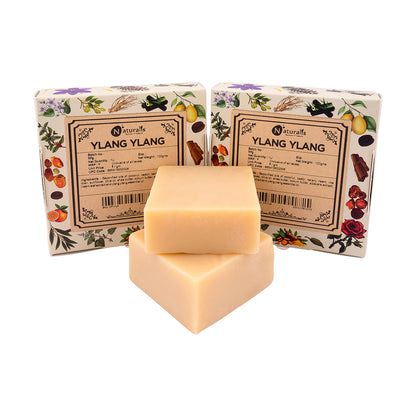 Ylang Ylang cold process soap bar, 100g handmade natural soap by Naturalis — alternate view