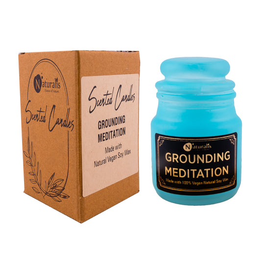 Naturalis Candle Grounded Meditation Scented Wax Candle for Home Decoration Aroma.