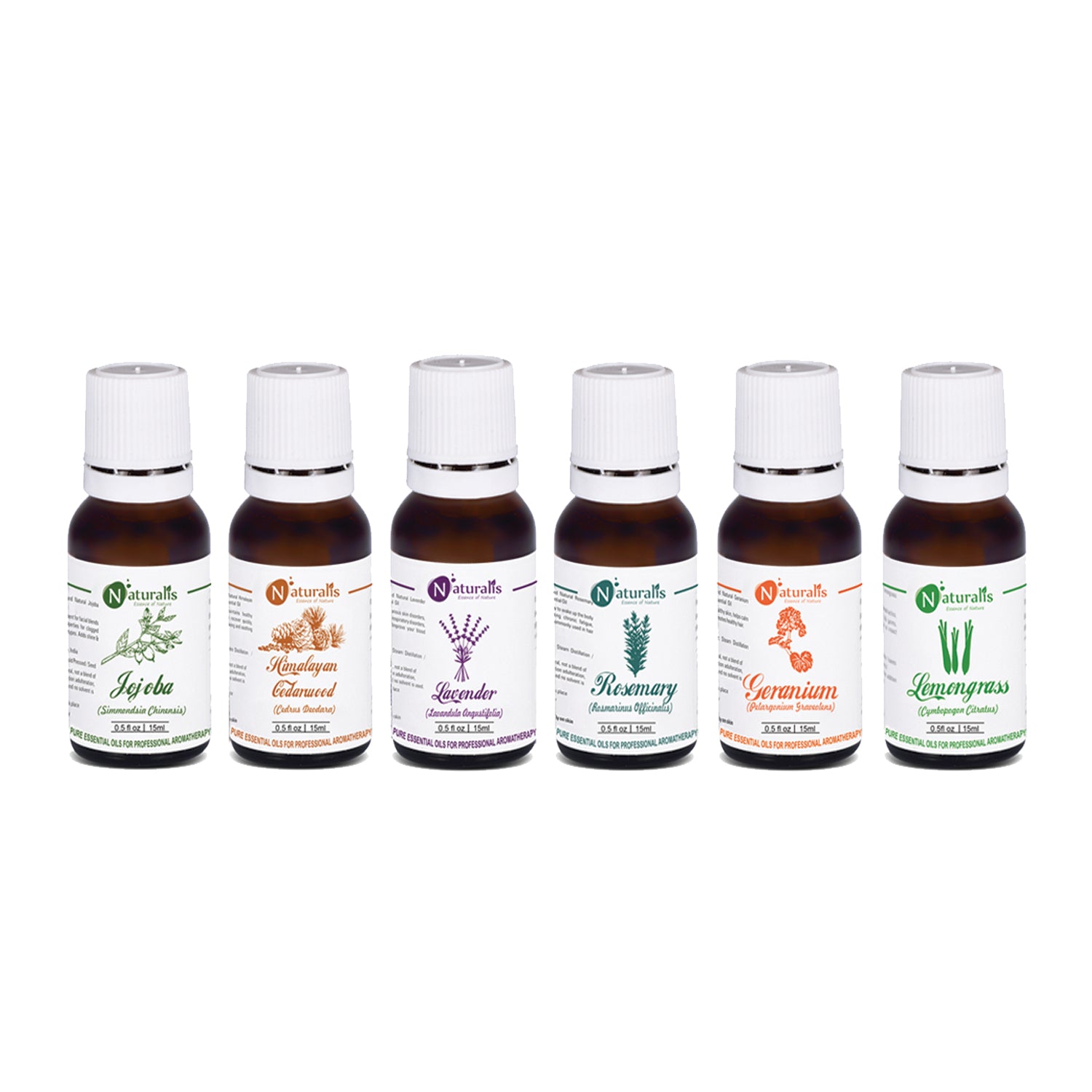 Hair Care Essential Oil Set Of 6 by Naturalis - Pure & Natural - Naturalis