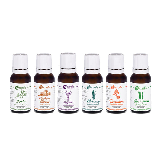 Hair Care Essential Oil Set Of 6 by Naturalis - Pure & Natural - Naturalis