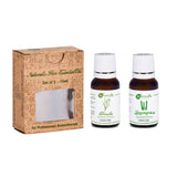 Citronella & Lemongrass Essential Oil for Insect/Mosquito Repellent Set of 2, 15ml by Naturalis - Pure & Natural