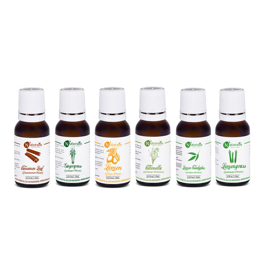 Home Care Essential Oil Set Of 6 by Naturalis - Pure & Natural - Naturalis
