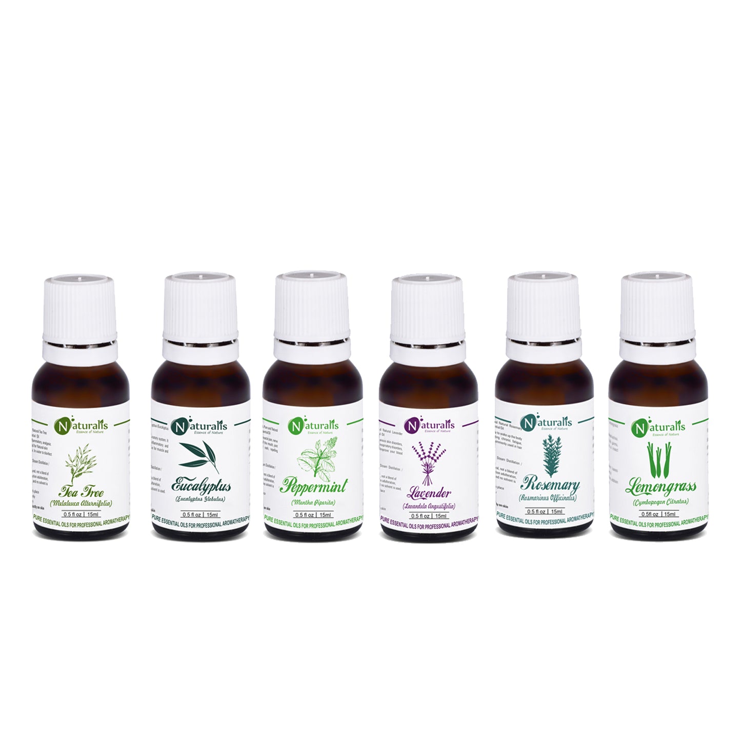 Multipurpose Essential Oil Set Of 6 by Naturalis - Pure & Natural - Naturalis