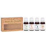 Naturalis 15ml Essential Oil Gift Pack Of 4 Multipurpose (Jojoba Oil, Geranium Oil, RosemaryOil, Cedarwood Oil) - Naturalis