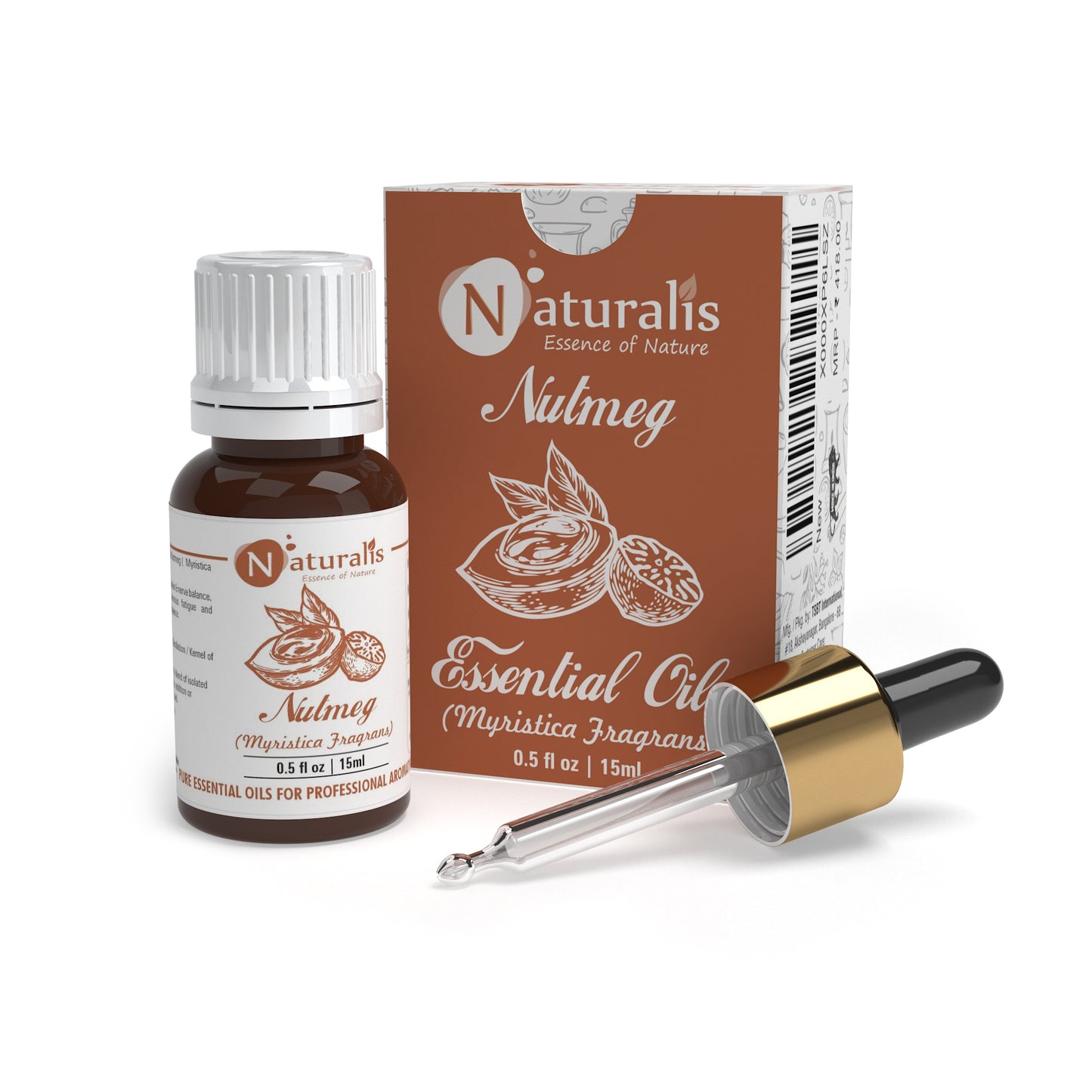 Nutmeg Essential Oil by Naturalis - Pure & Natural - Naturalis