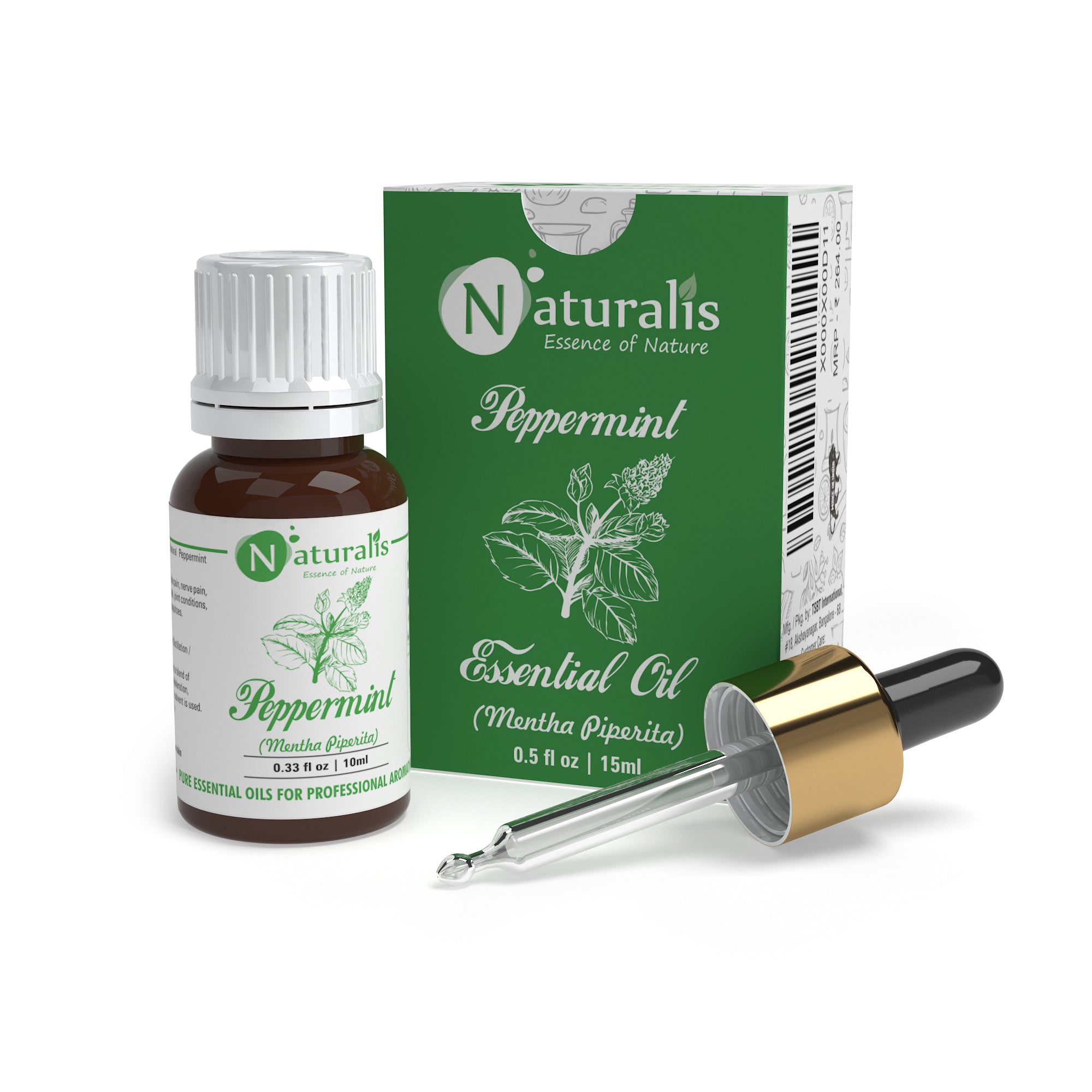 Peppermint Essential Oil by Naturalis - Pure & Natural - Naturalis