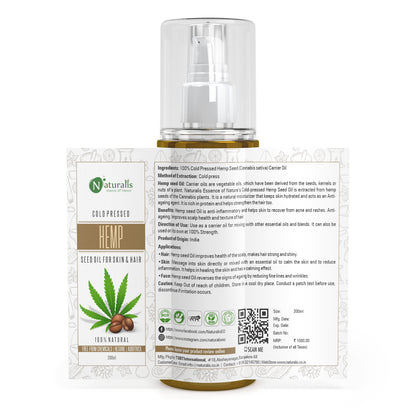 Hemp Seed Carrier Oil for Skin and Hair - Naturalis