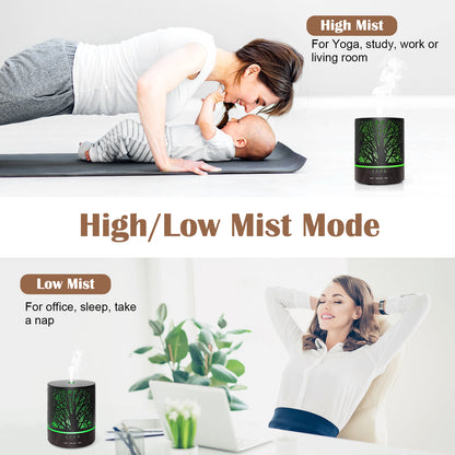 Naturalis Essence of Nature Mist Ultrasonic Aroma Diffuser & Humidifier with free Top 5 Natural Essential Oil - Naturalis