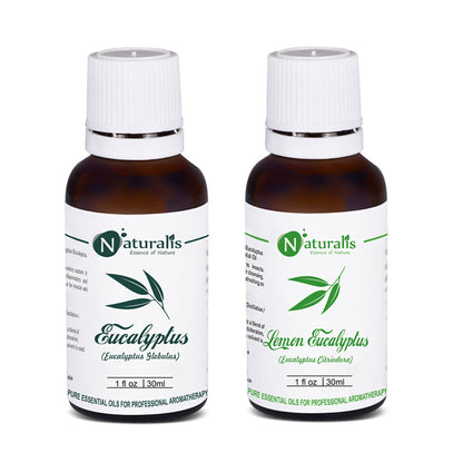 Eucalyptus & Lemon Eucalyptus Essential Oil Set of 2- 30ml by Naturalis - Pure & Natural - Naturalis