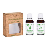 Lemongrass & Citriodora/Lemon Eucalyptus Essential Oil set of 2 15ml, for Insect/Mosquito Repellent by Naturalis - Pure & Natural - Naturalis