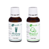 Rosemary & Bergamot Essential Oil set of 2-30ml by Naturalis - Pure & Natural - Naturalis