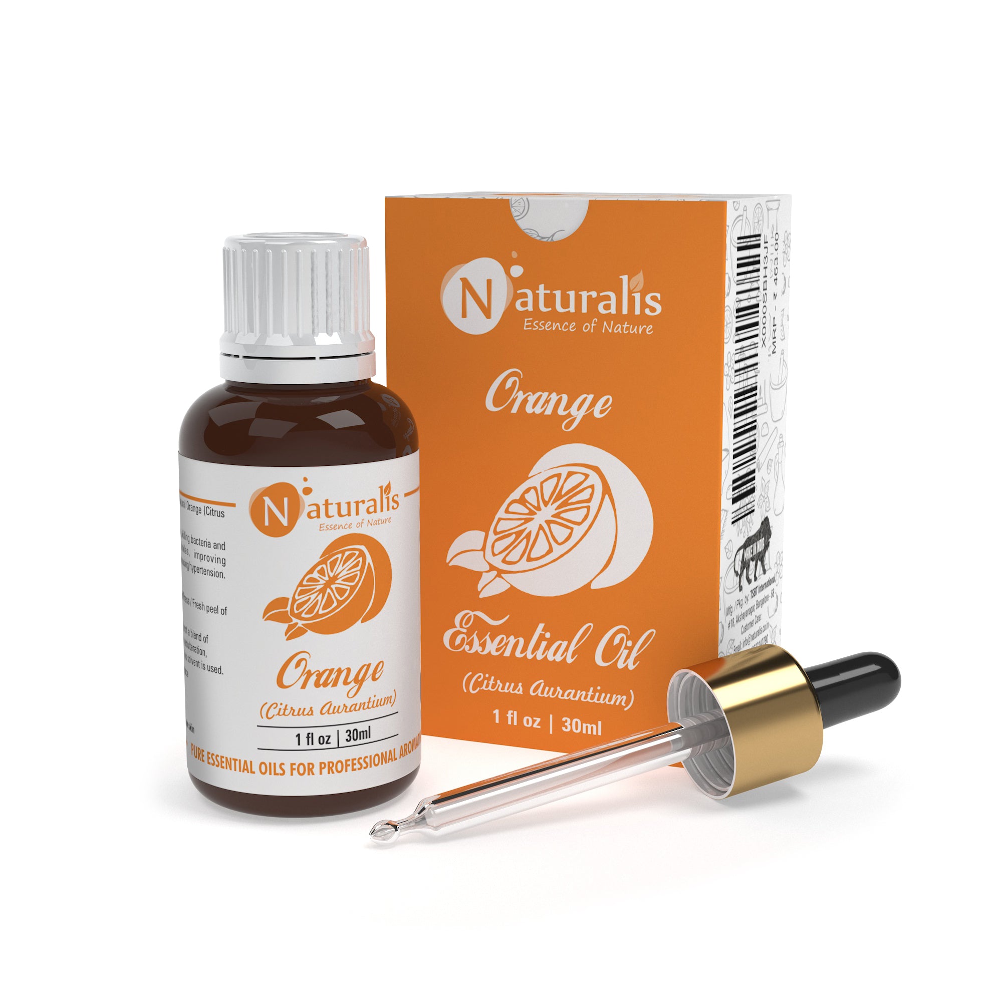 Orange Essential Oil by Naturalis -Pure & Natural - Naturalis
