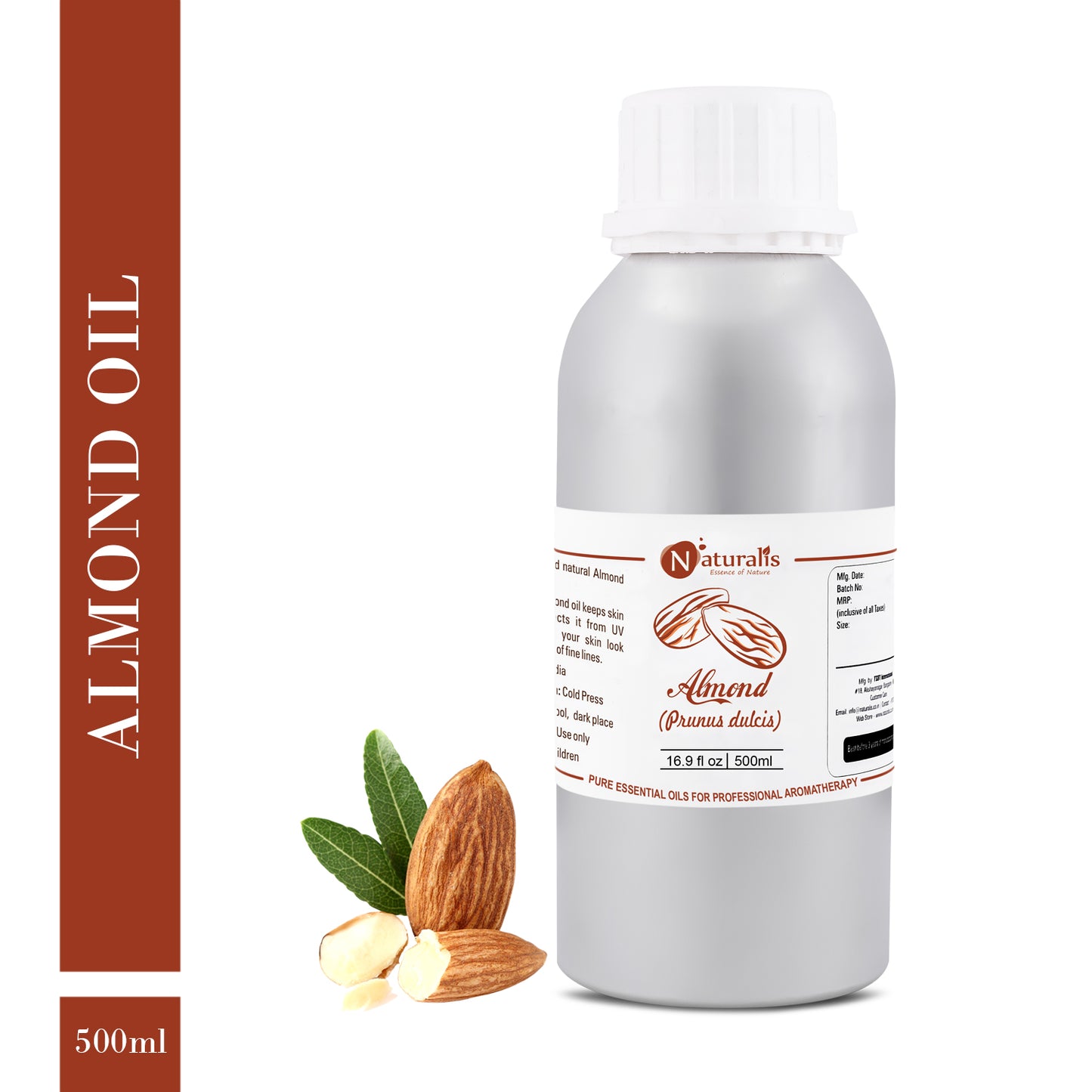 Almond Carrier Oil by Naturalis - Pure & Natural - Naturalis