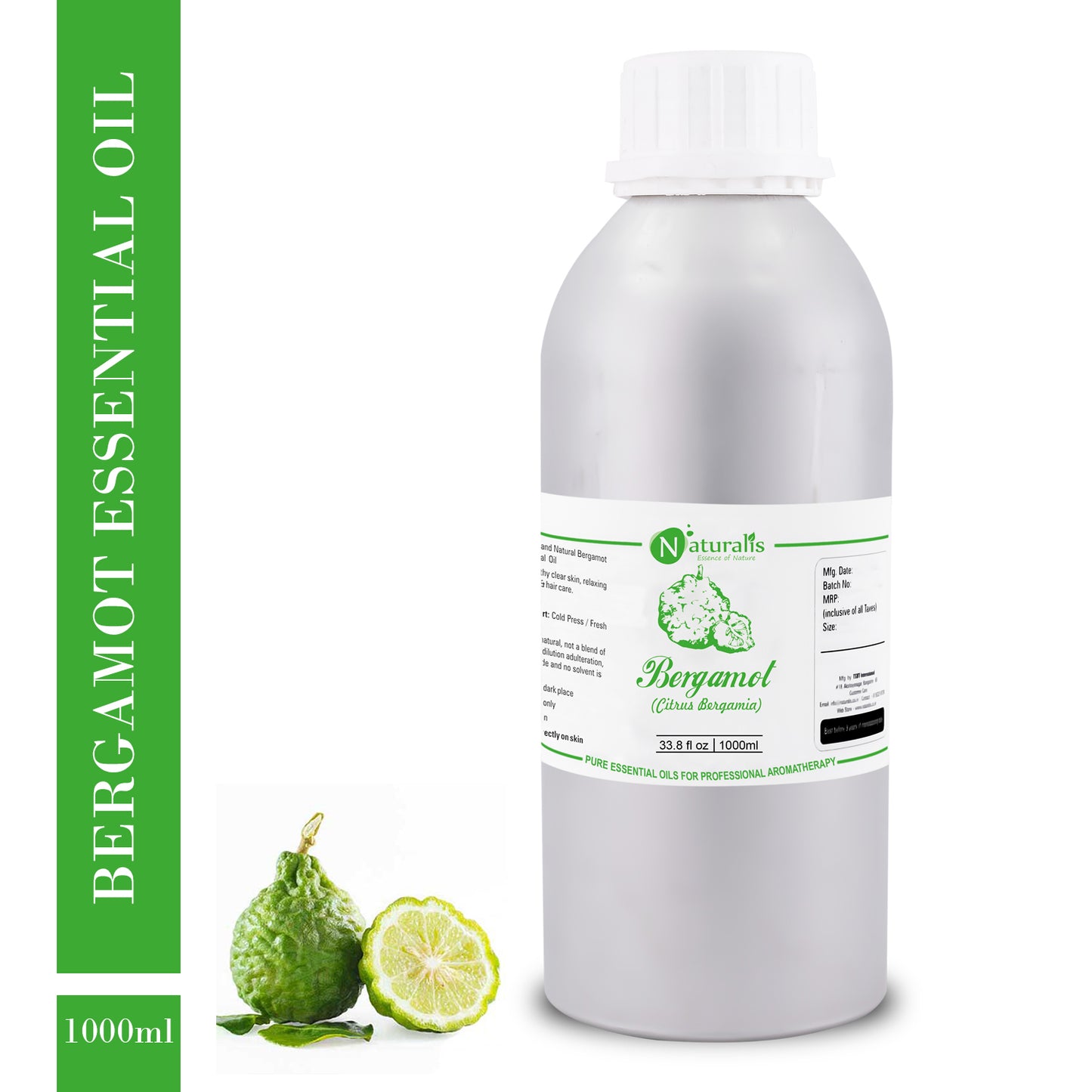 Bergamot Essential Oil by Naturalis - Pure & Natural - Naturalis