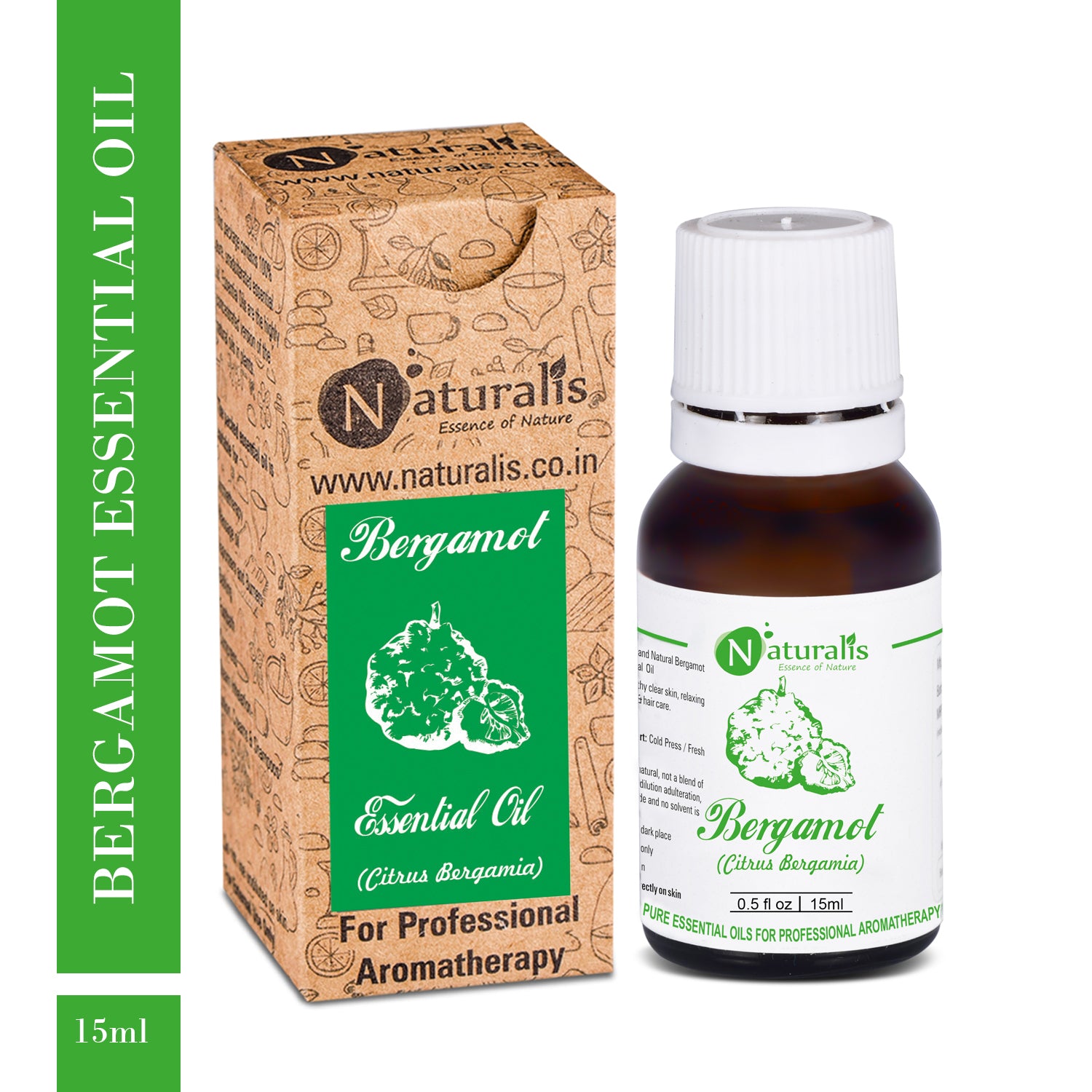 Bergamot Essential Oil by Naturalis - Pure & Natural - Naturalis