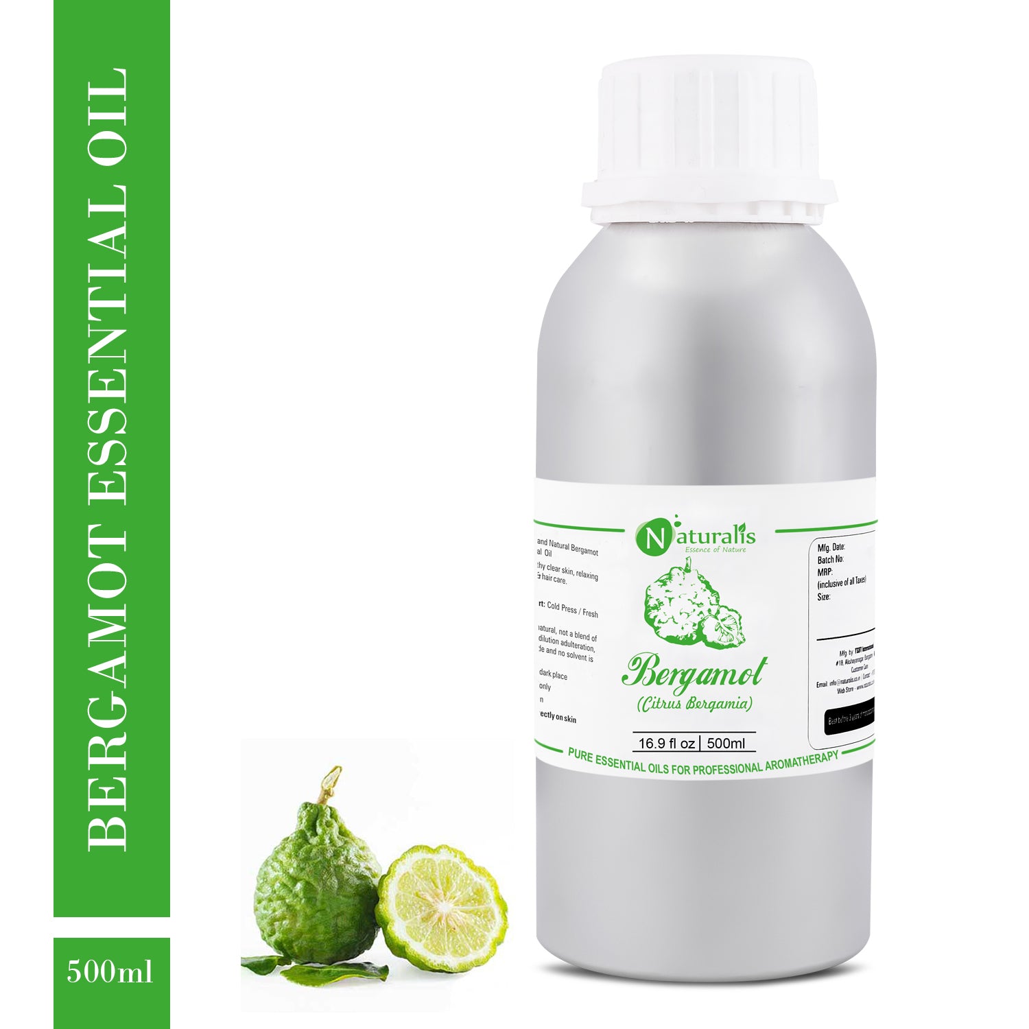 Bergamot Essential Oil by Naturalis - Pure & Natural - Naturalis