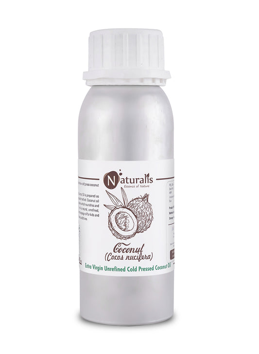 Naturalis Coconut Oil For Skin & Hair – Extra Virgin, Unrefined, Cold Pressed - Naturalis