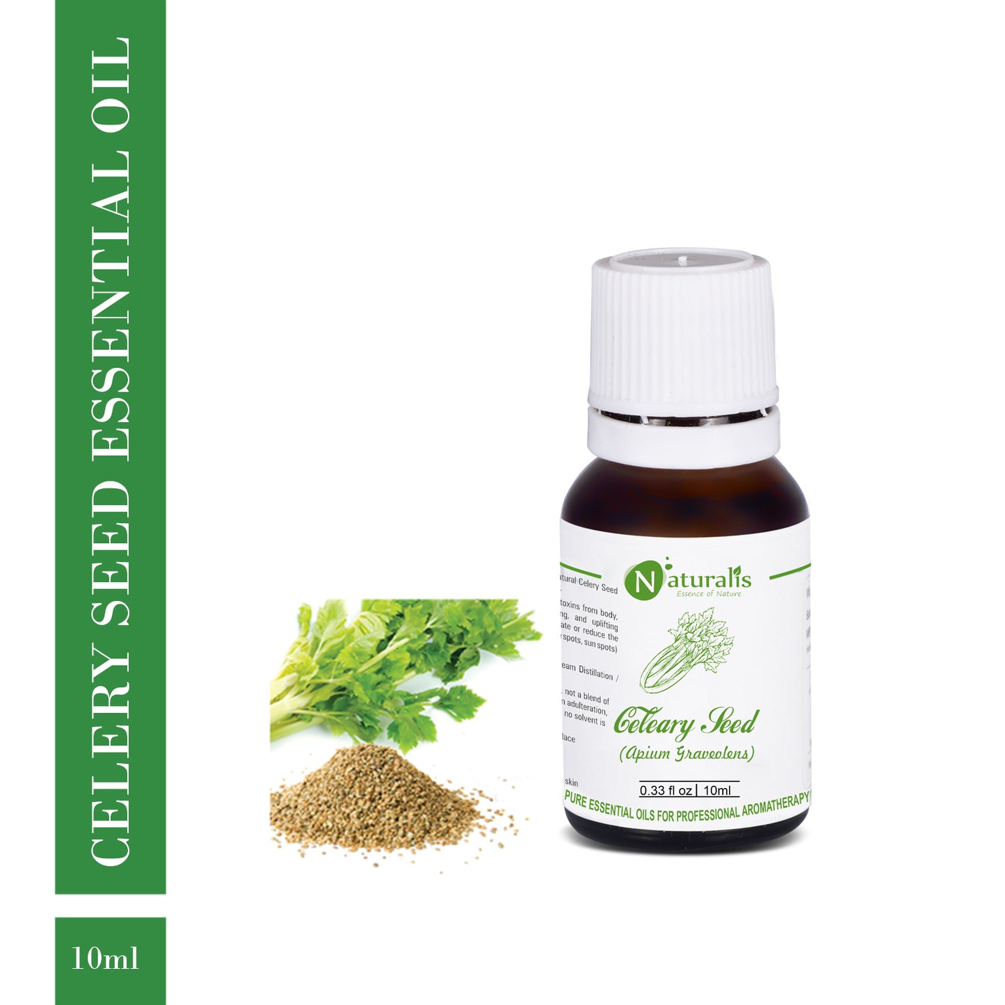 Pure Celery Seed Essential Oil by Naturalis 100ml - Naturalis
