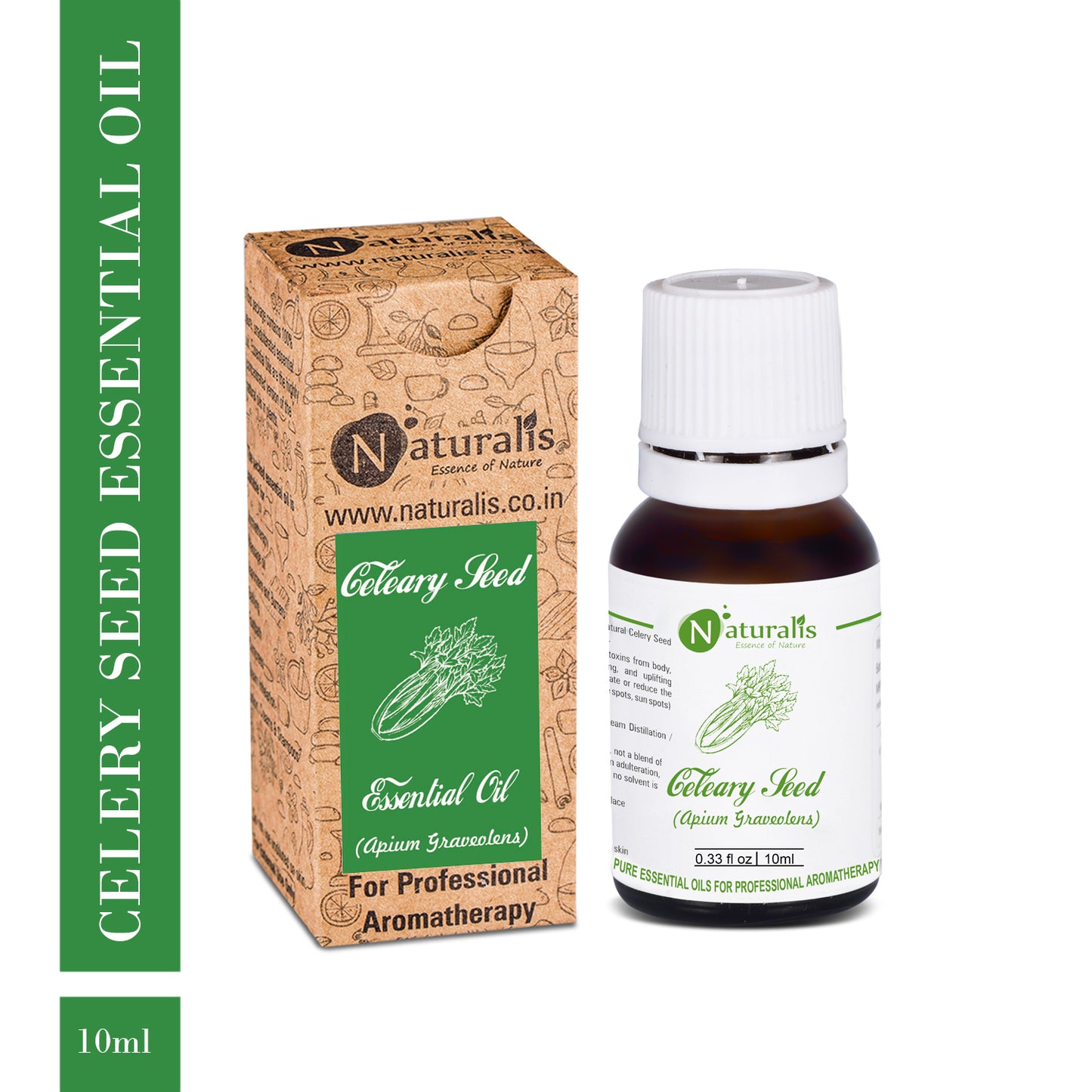 Pure Celery Seed Essential Oil by Naturalis 100ml - Naturalis