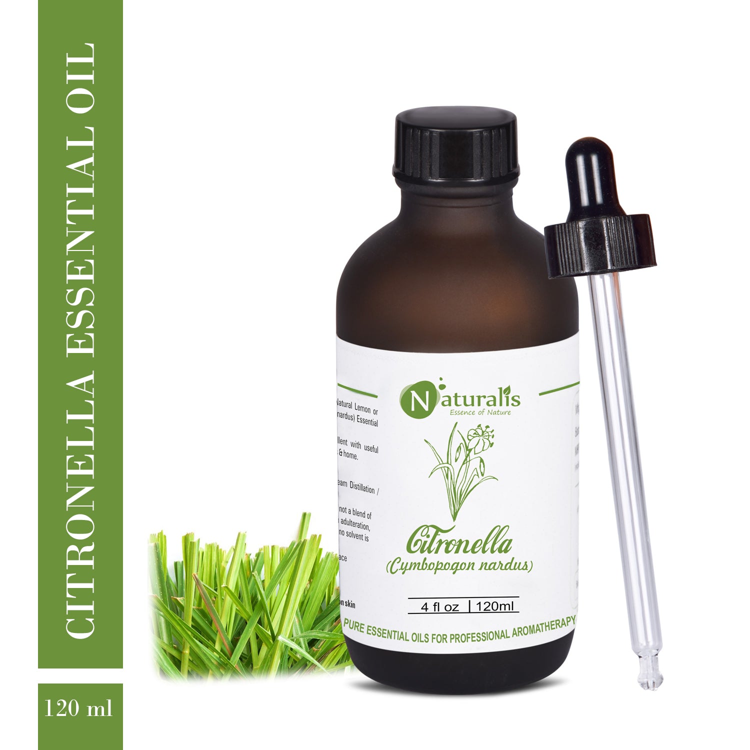 Citronella (Ceylon) Essential Oil by Naturalis - Pure & Natural - Naturalis