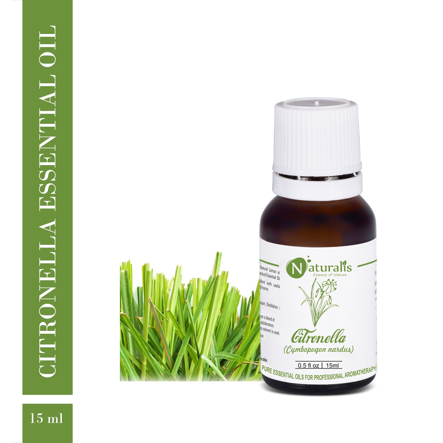 Citronella (Ceylon) Essential Oil by Naturalis - Pure & Natural - Naturalis